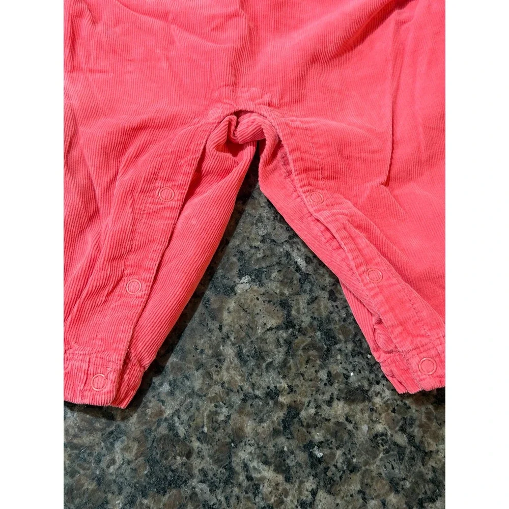 Gymboree Pink Corduroy Bunny Hot Air Balloon Overalls 6-12 Months RN70530